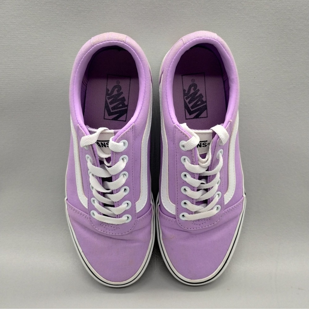Vans Ward Low Top Lavender Purple Canvas Skate Sneakers Womens Size 8.5 Casual - Picture 8 of 9